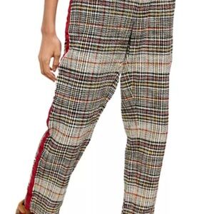 Free People Good Vibes Pants with Red Accents